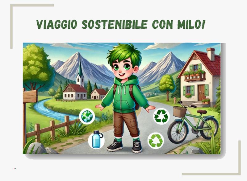 Milo e il Viaggio Sostenibile: un fumetto creato con l'IA